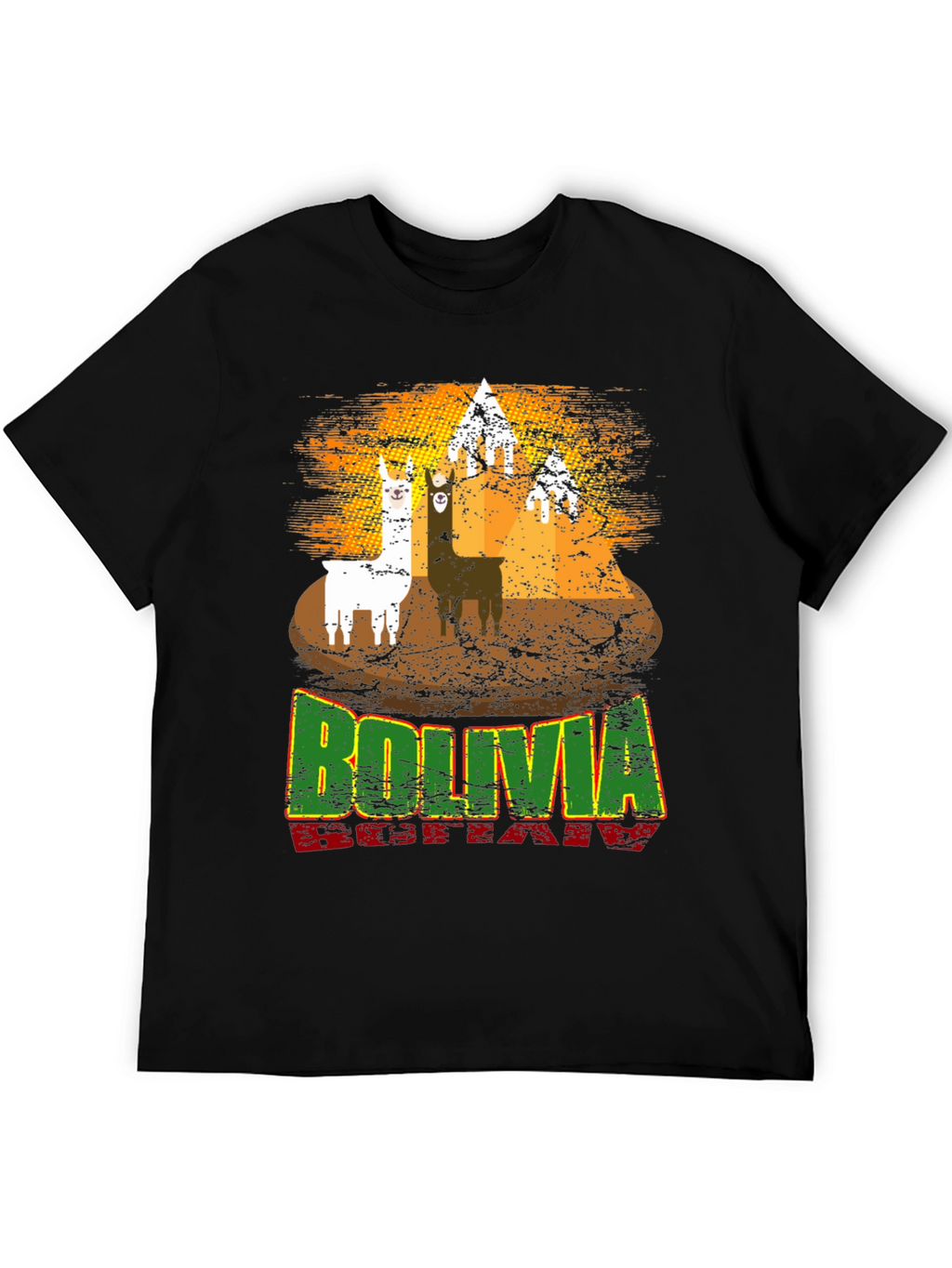 Bolivia Llama Graphic T-Shirt