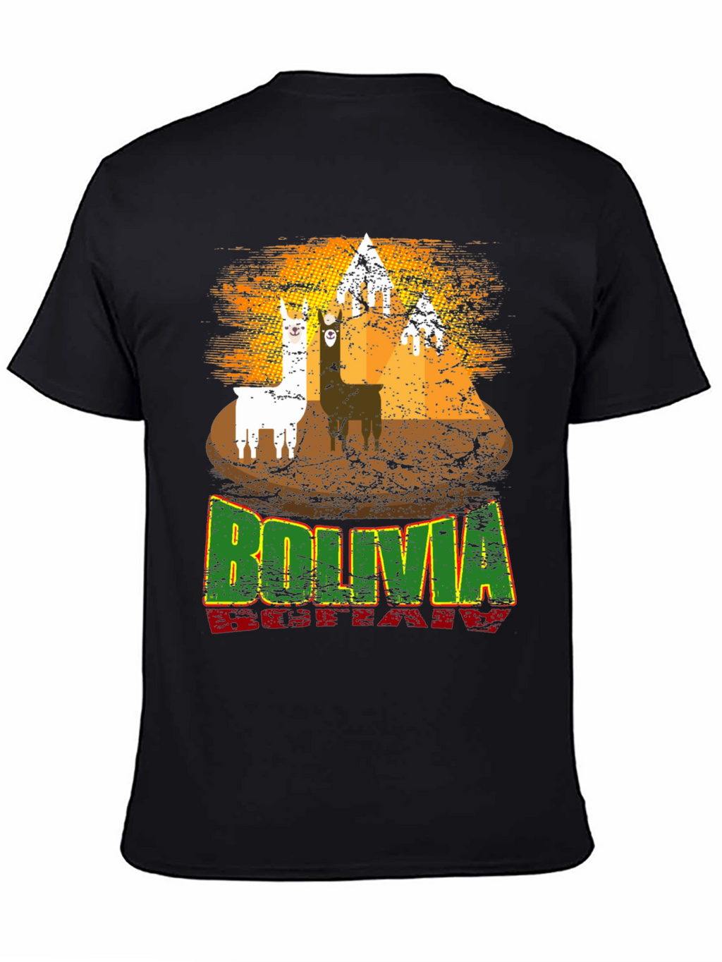 Bolivia Llama Graphic T-Shirt
