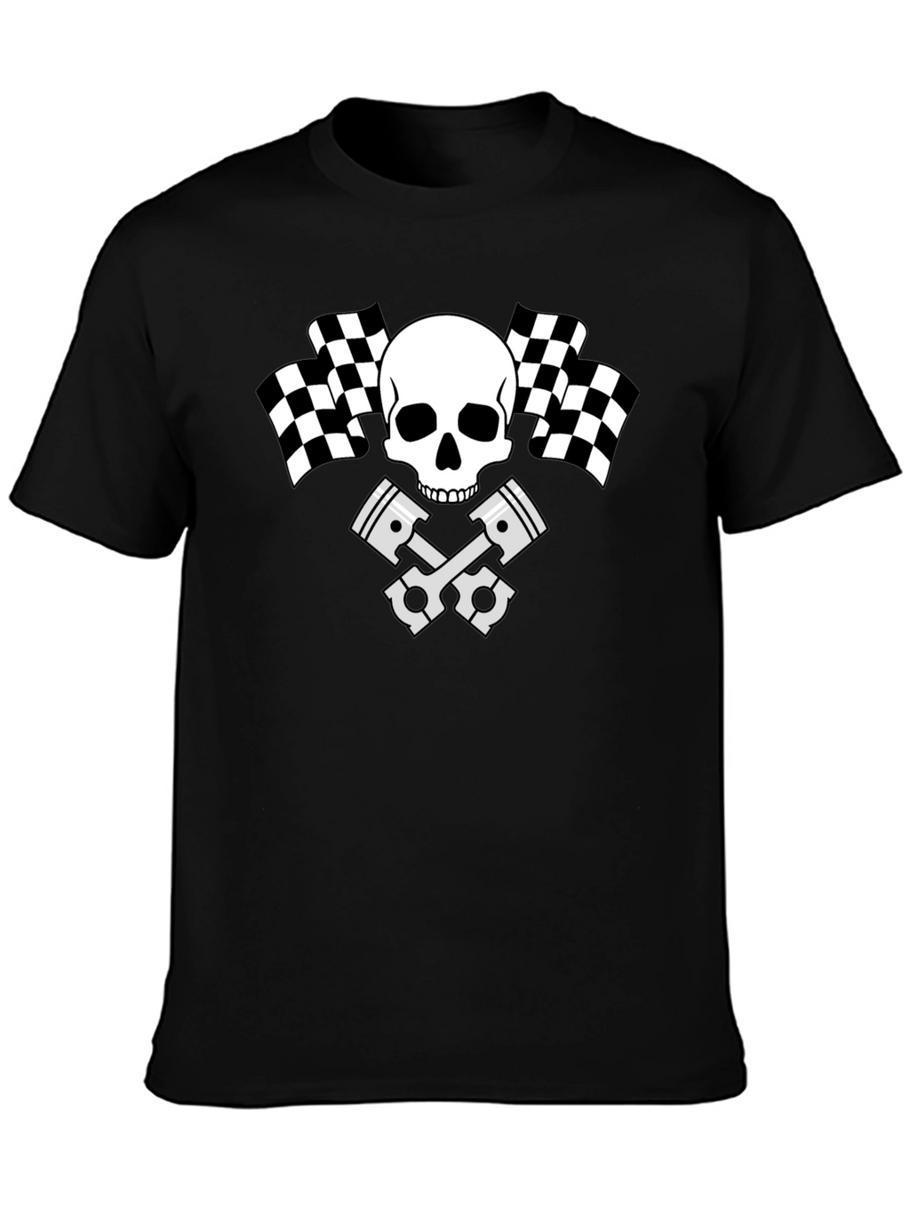 Skull Racing Piston T-Shirt