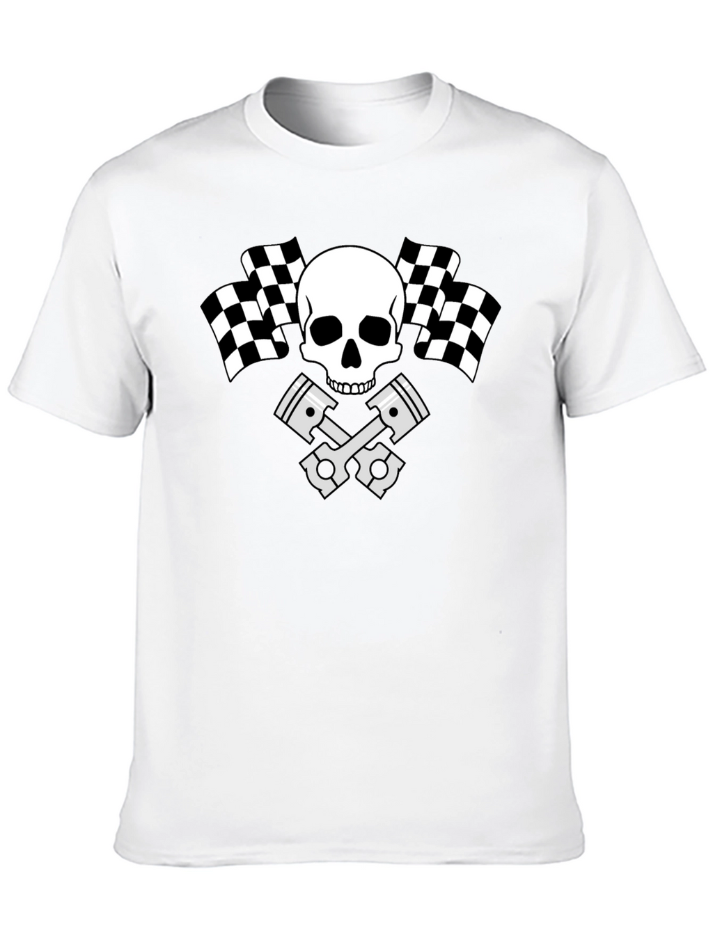 Skull Racing Piston T-Shirt