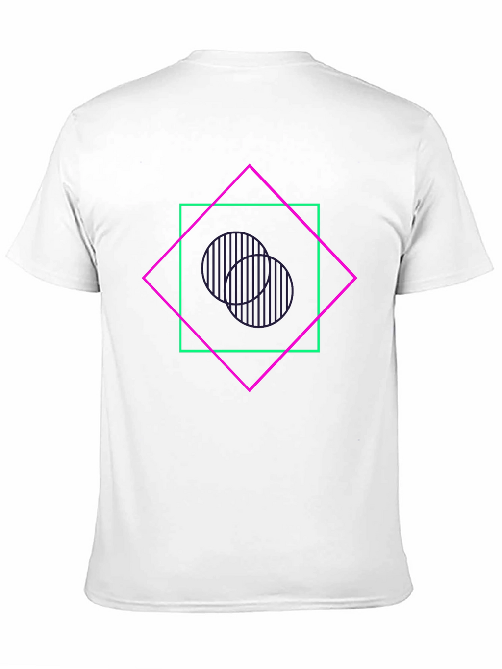 Geometric Graphic Tee - Edgy Style