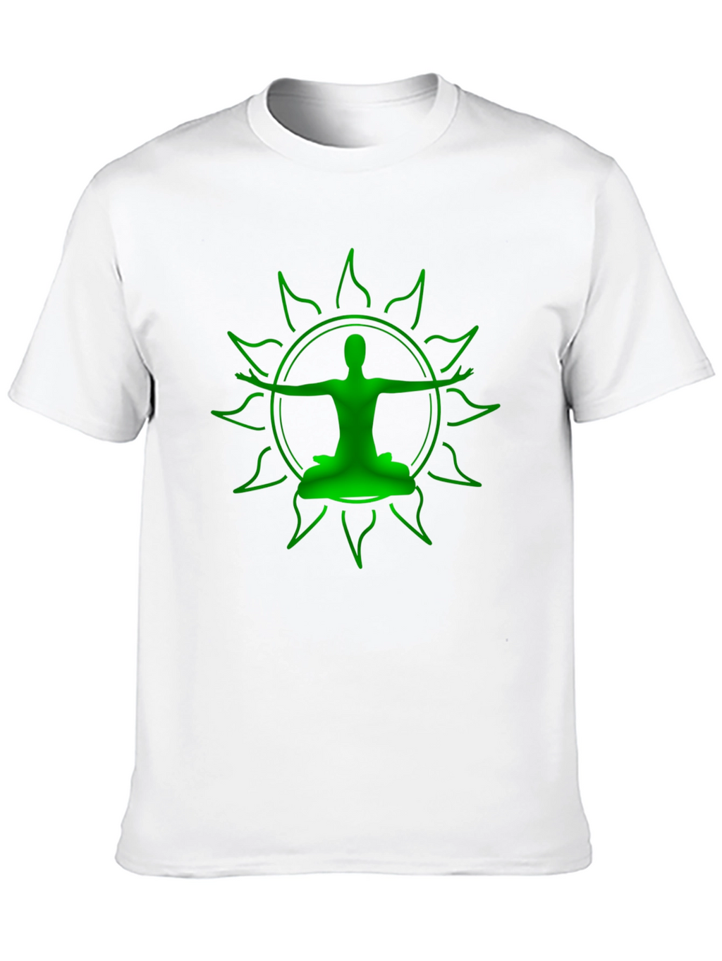 Green Yoga Silhouette Graphic Tee