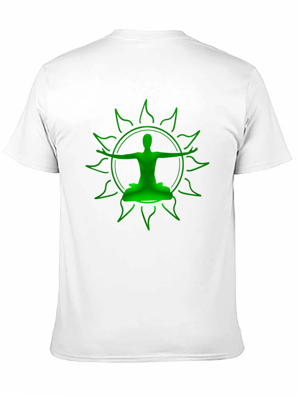 Green Yoga Silhouette Graphic Tee