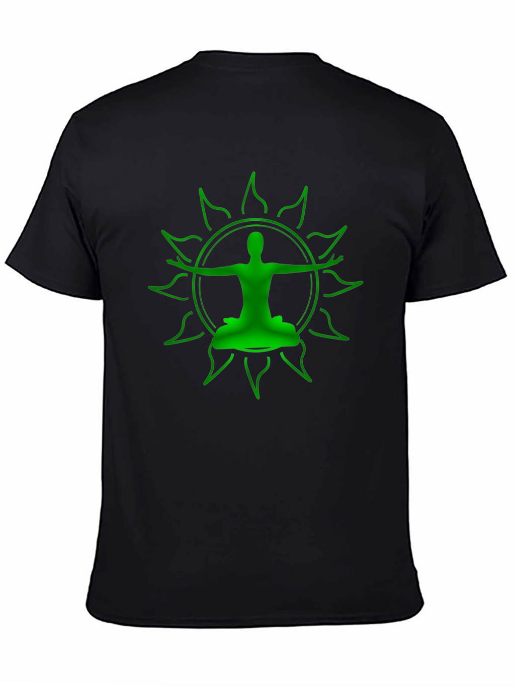 Green Yoga Silhouette Graphic Tee
