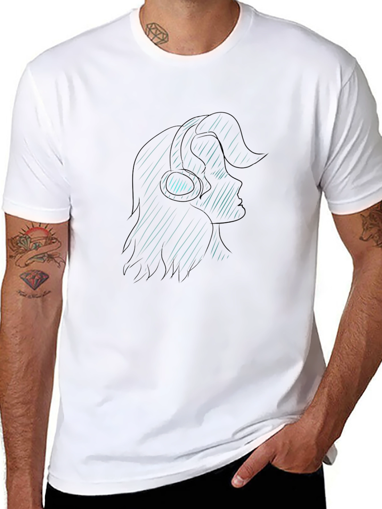 Silhouette Music Lover T-Shirt