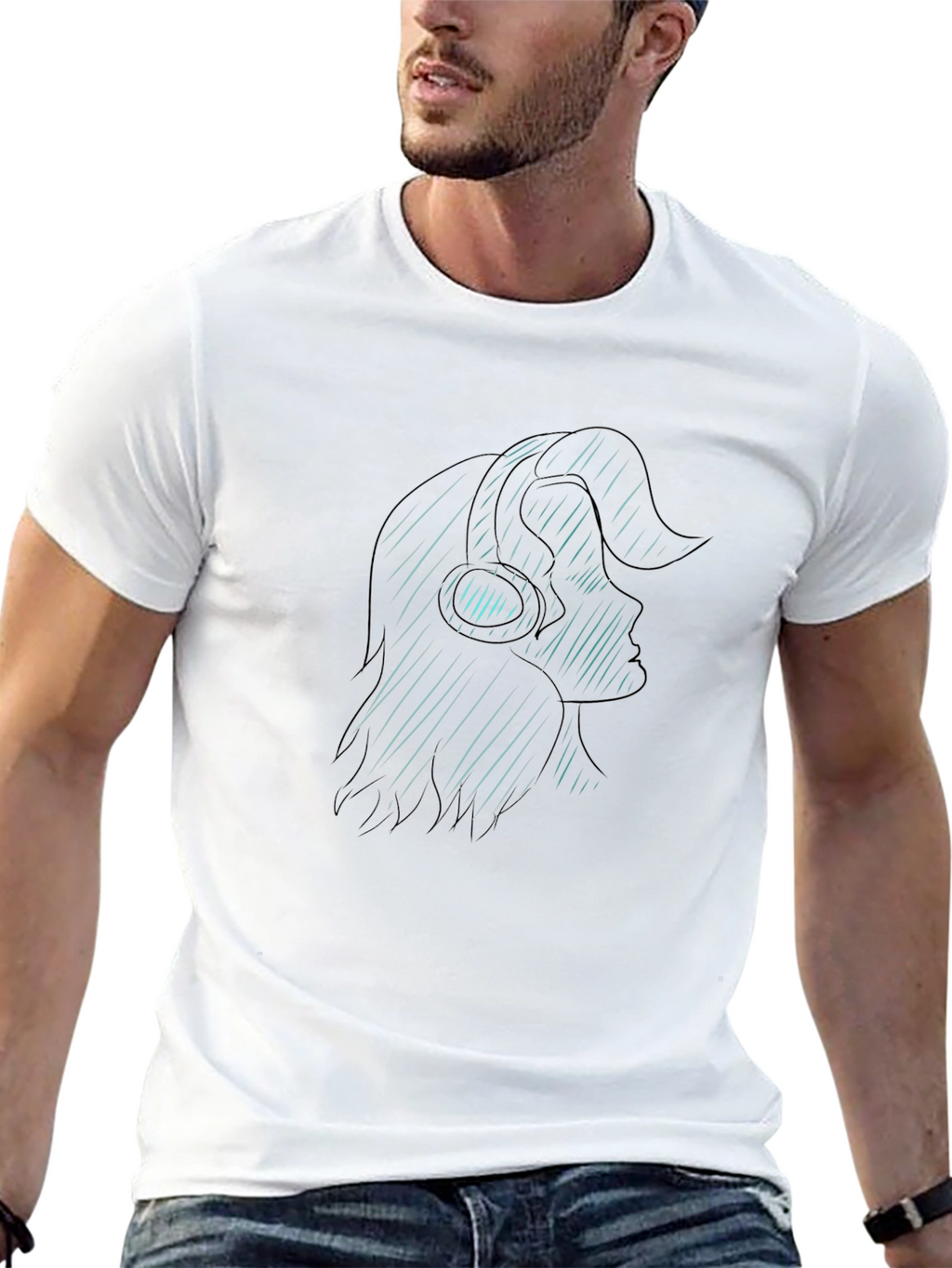 Silhouette Music Lover T-Shirt