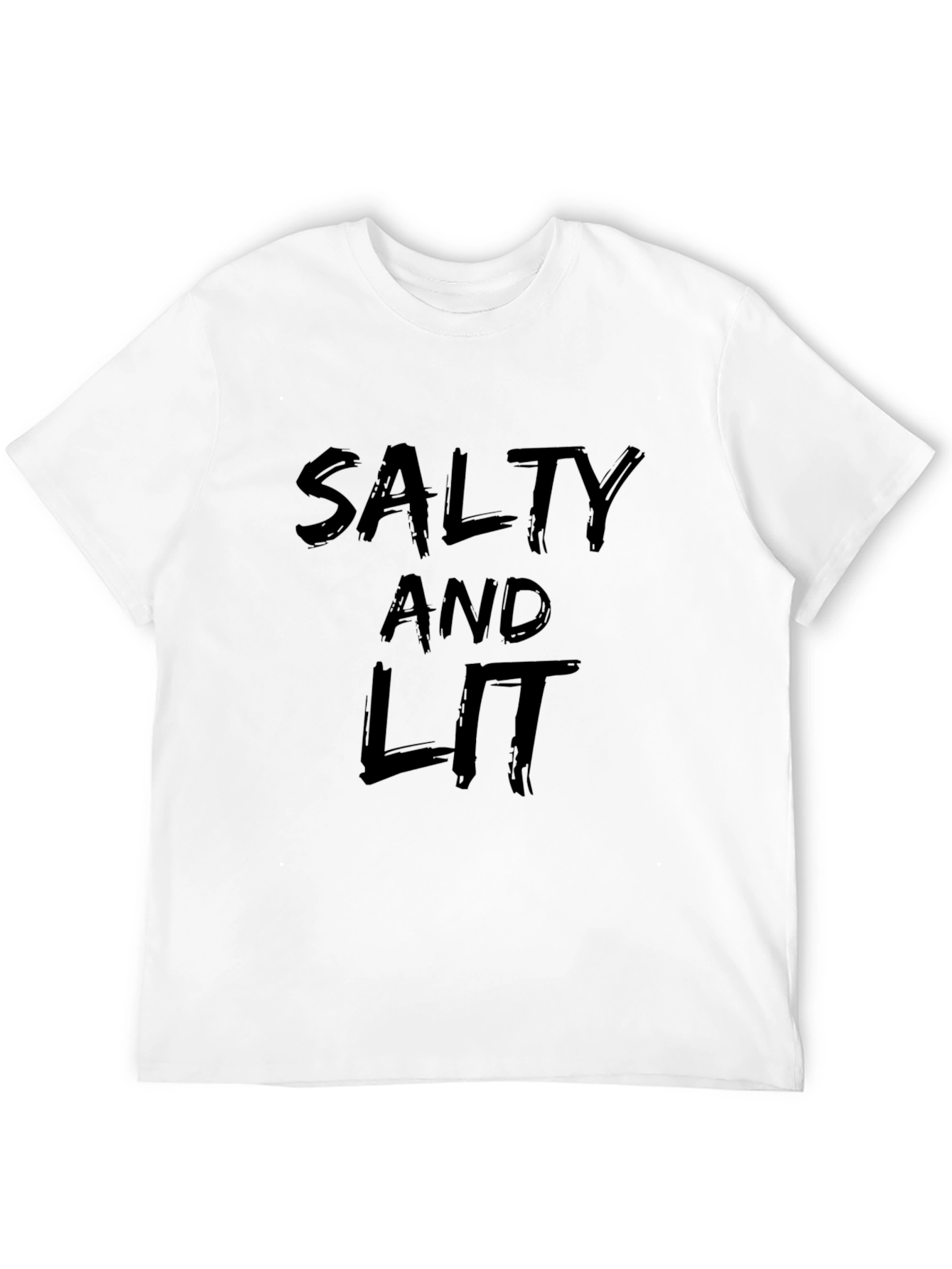 Salty and Lit Black Graphic Tee