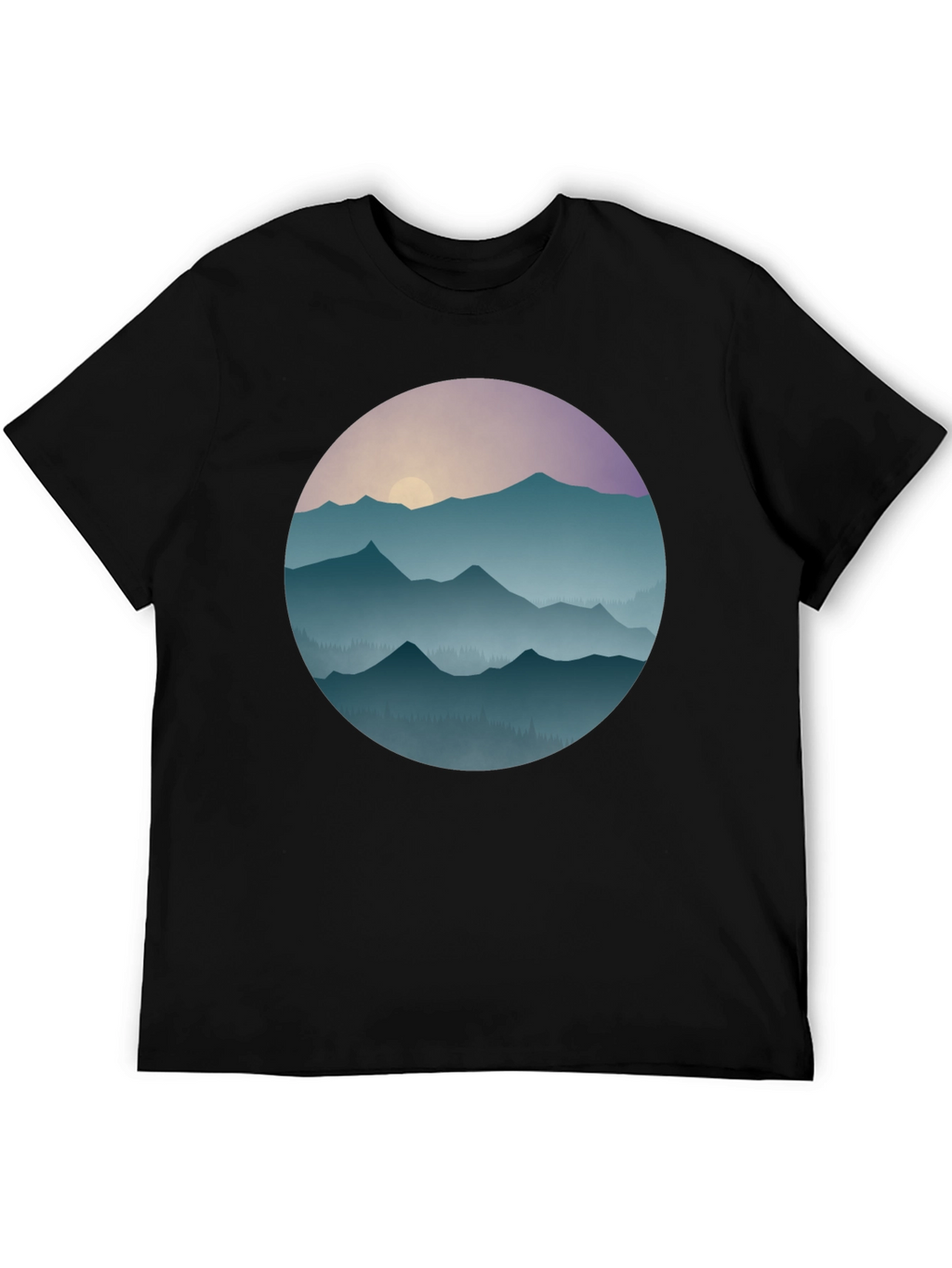 Mountain Sunset Graphic T-Shirt