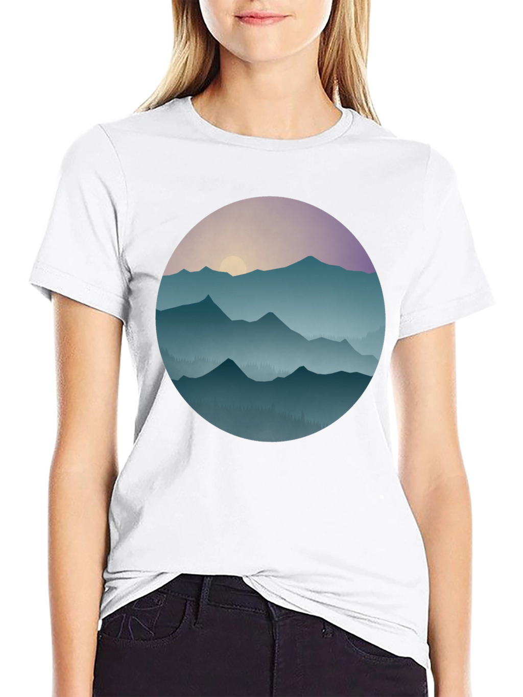 Mountain Sunset Graphic T-Shirt