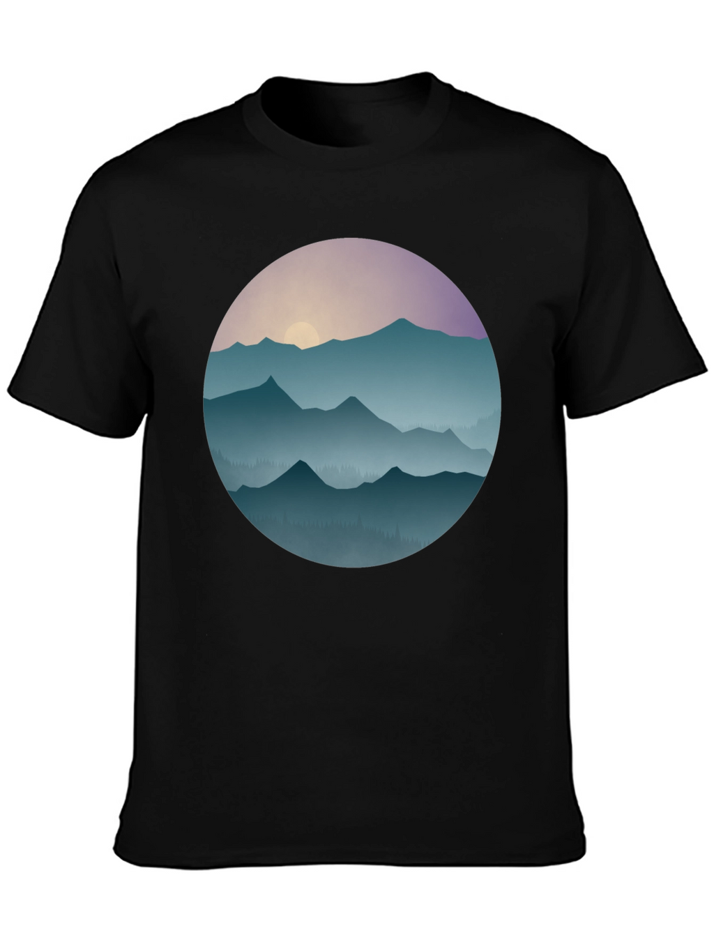 Mountain Sunset Graphic T-Shirt