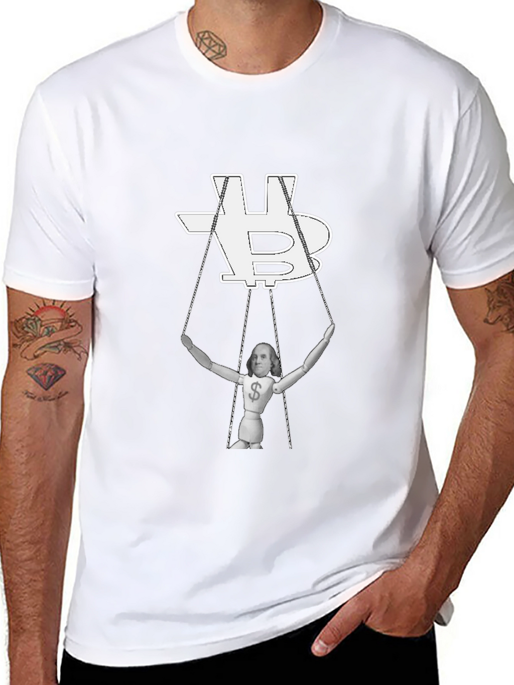 Bitcoin Puppet T-Shirt - Crypto Currency Design