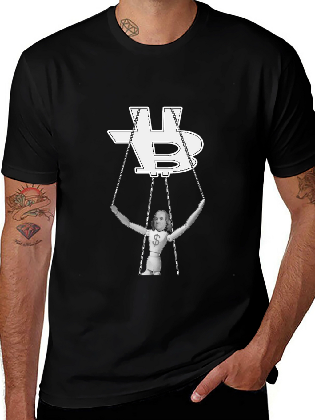 Bitcoin Puppet T-Shirt - Crypto Currency Design
