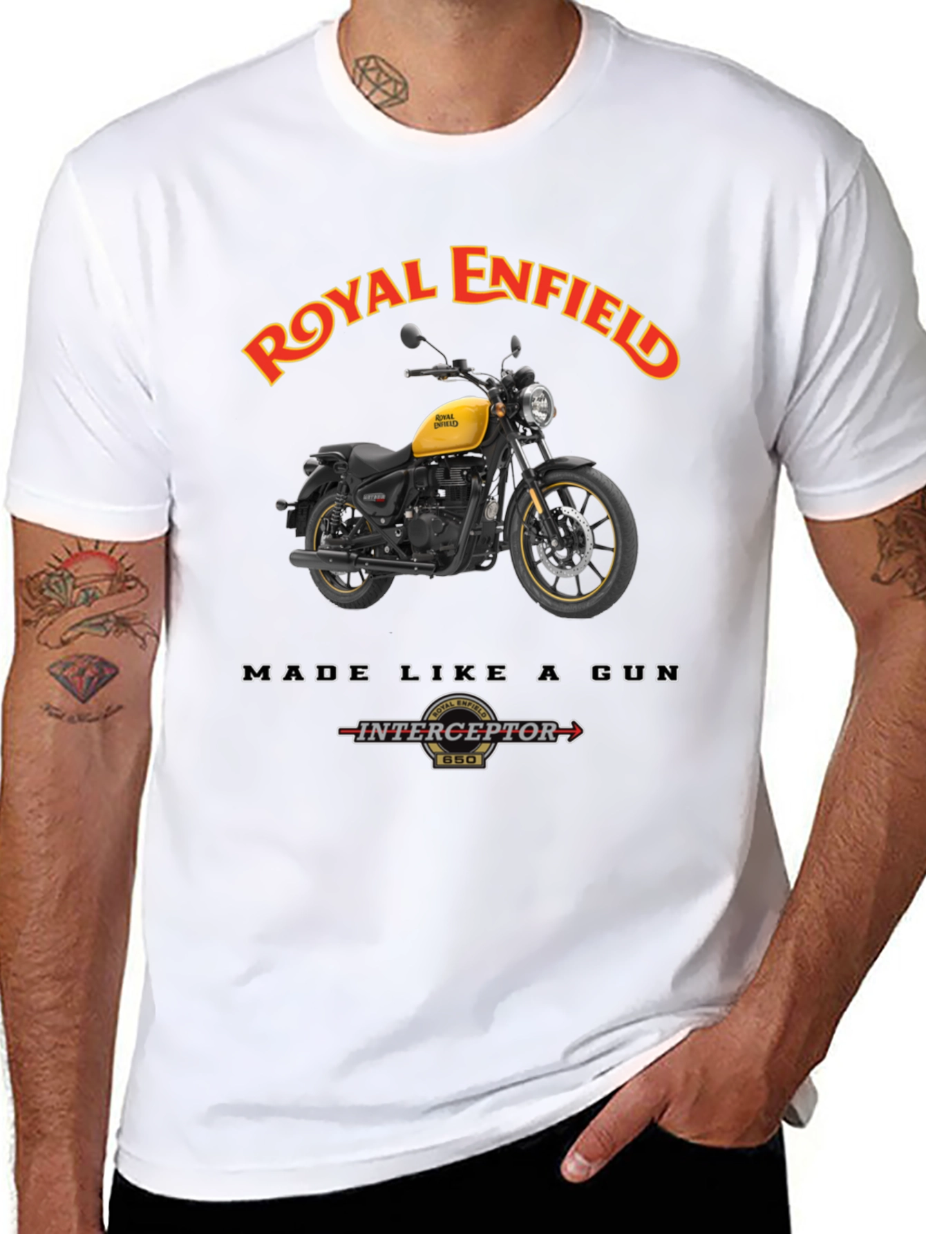 Royal Enfield Motorcycle Graphic T-Shirt