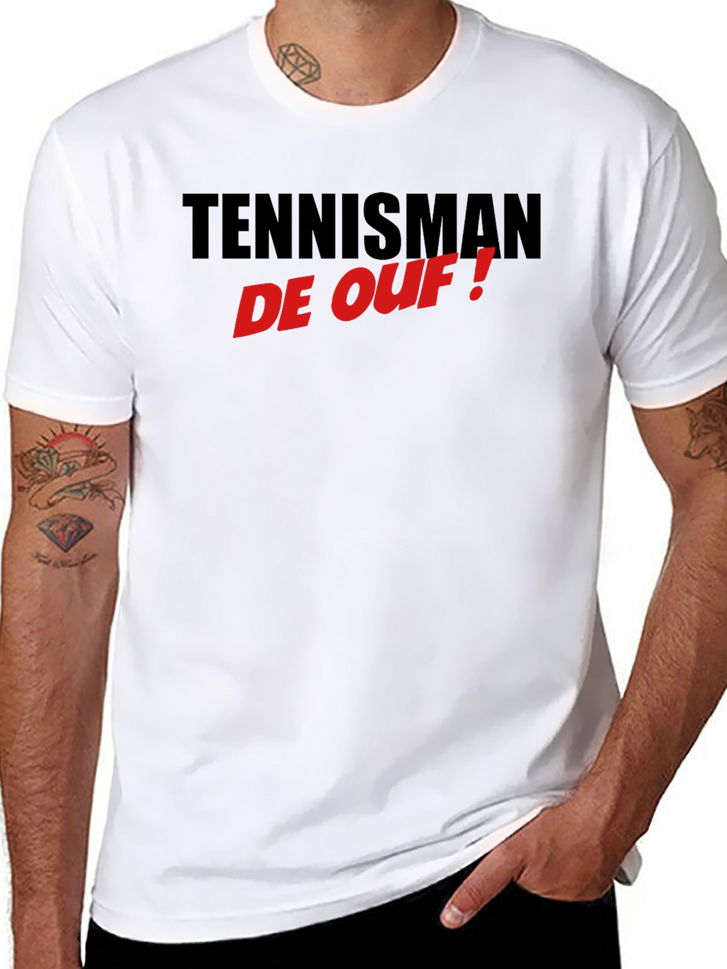 Tennisman de Ouf! T-Shirt - Black Cotton Tee