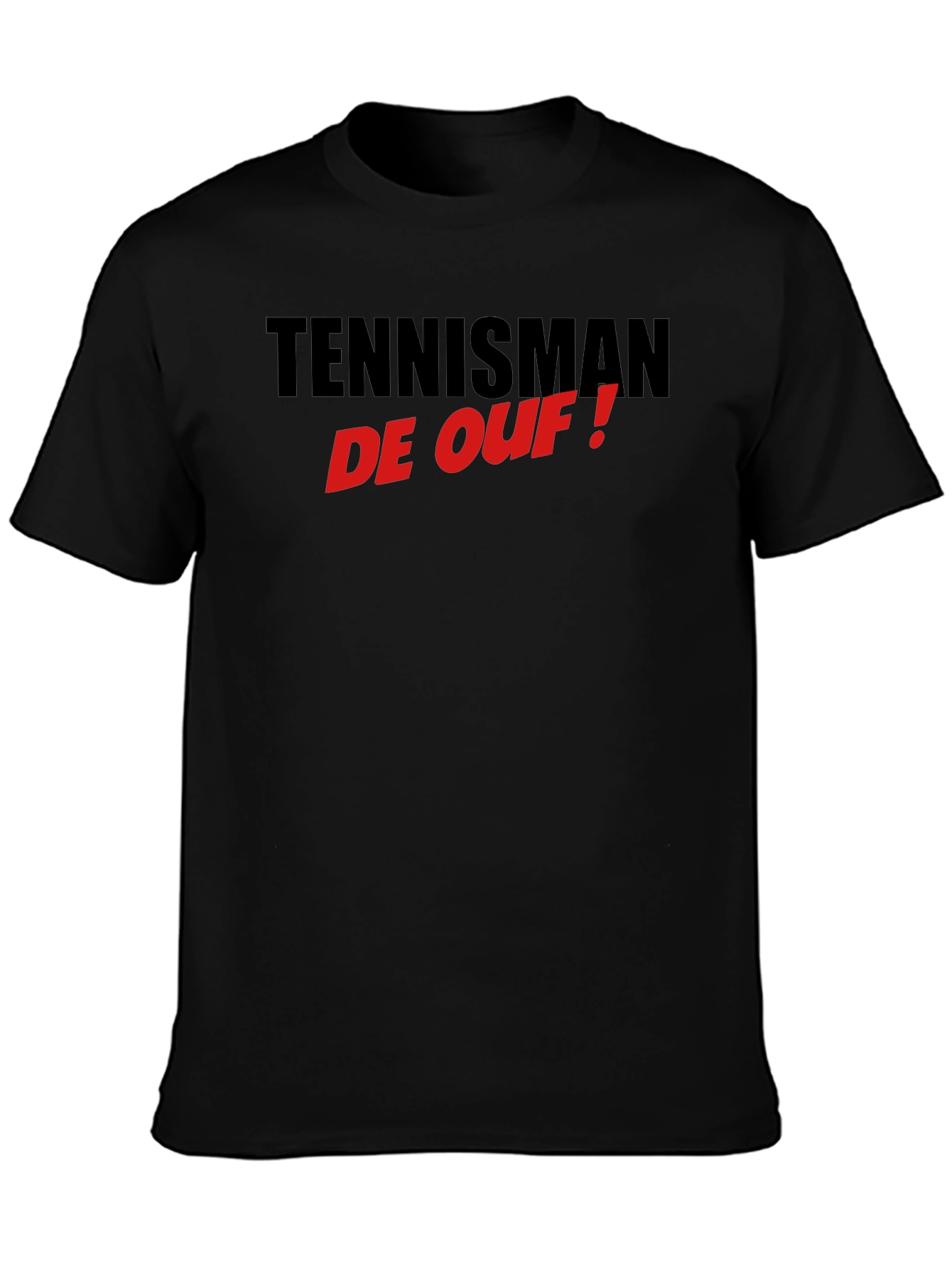 Tennisman de Ouf! T-Shirt - Black Cotton Tee