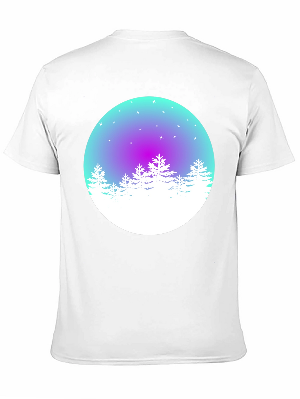 Winter Forest Graphic Tee - Mens Black T-Shirt