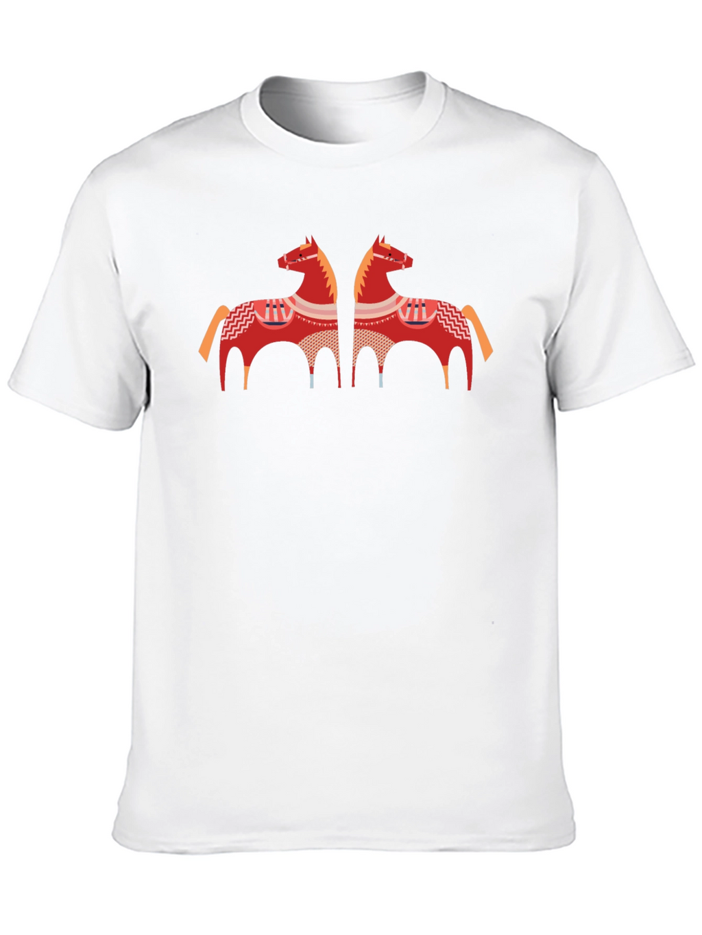 Black T-Shirt with Horse Graphic
