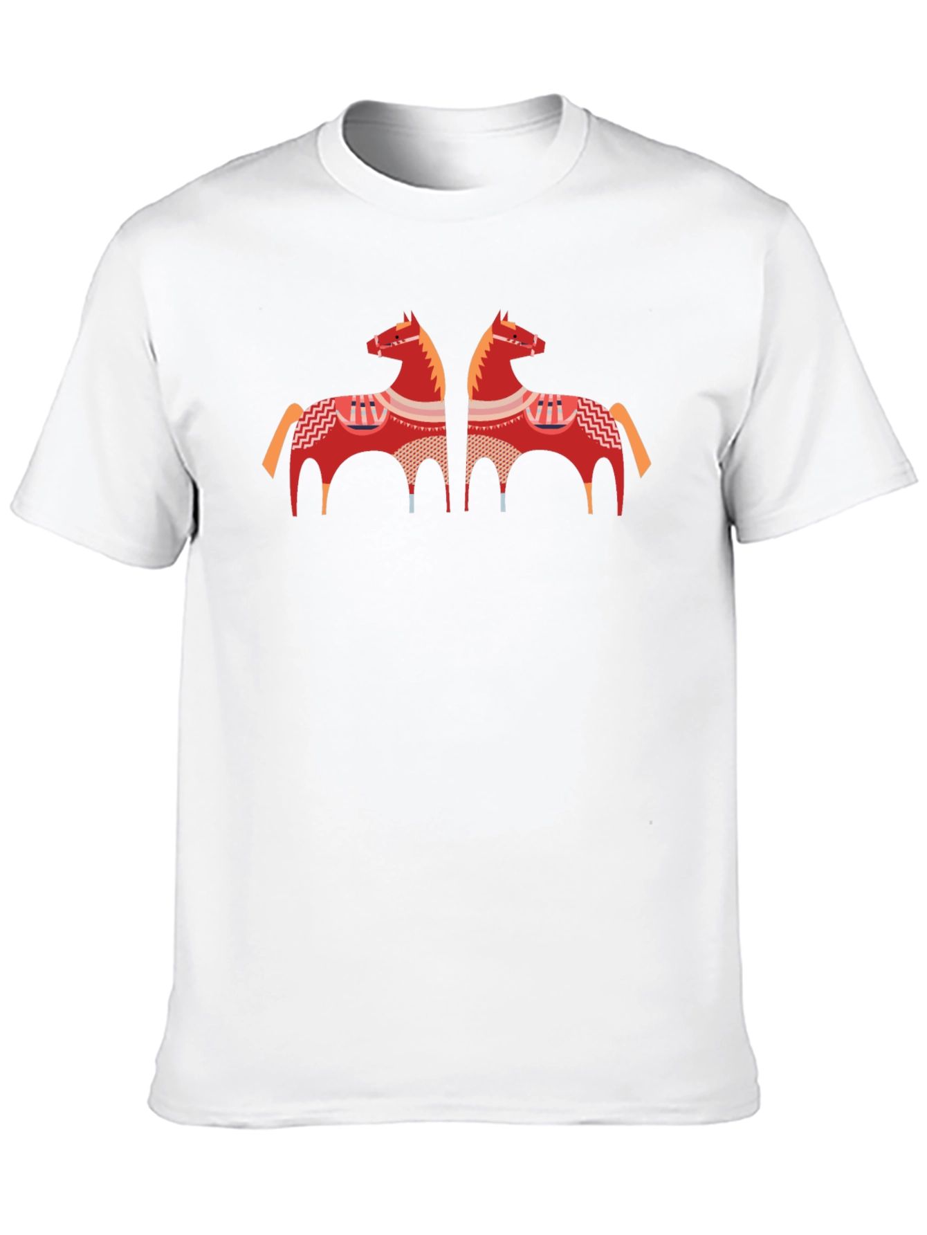 Black T-Shirt with Horse Graphic