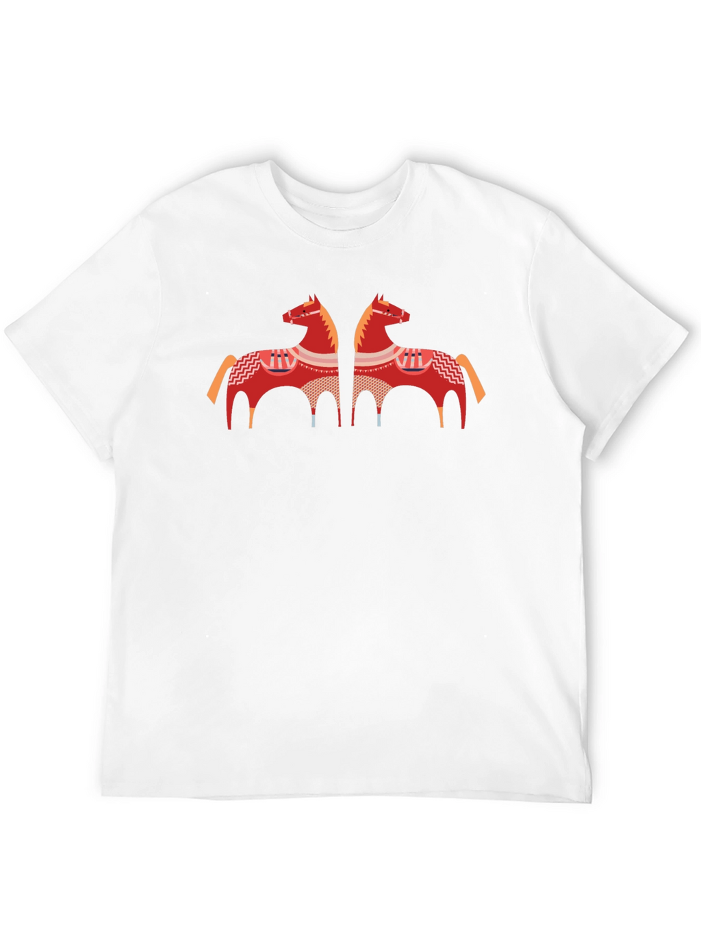 Black T-Shirt with Horse Graphic