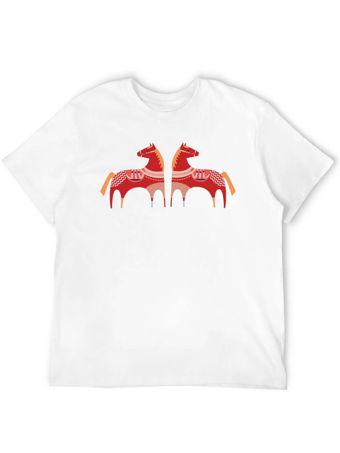 Black T-Shirt with Horse Graphic
