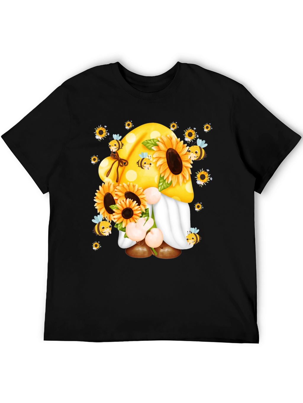 Sunflower Gnome T-Shirt - Bee Kind!