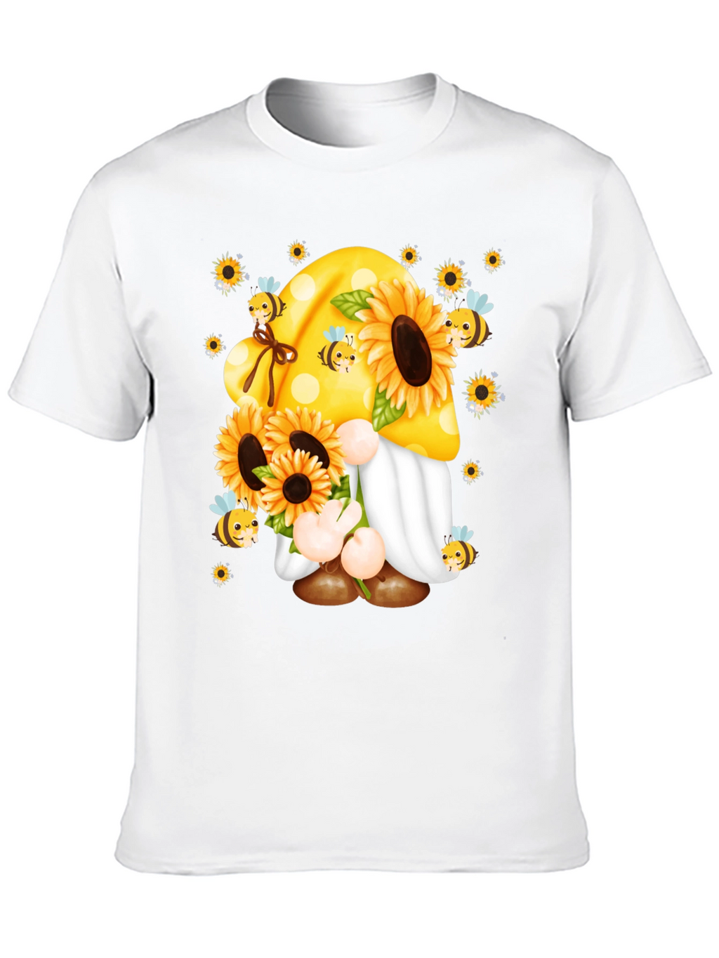 Sunflower Gnome T-Shirt - Bee Kind!