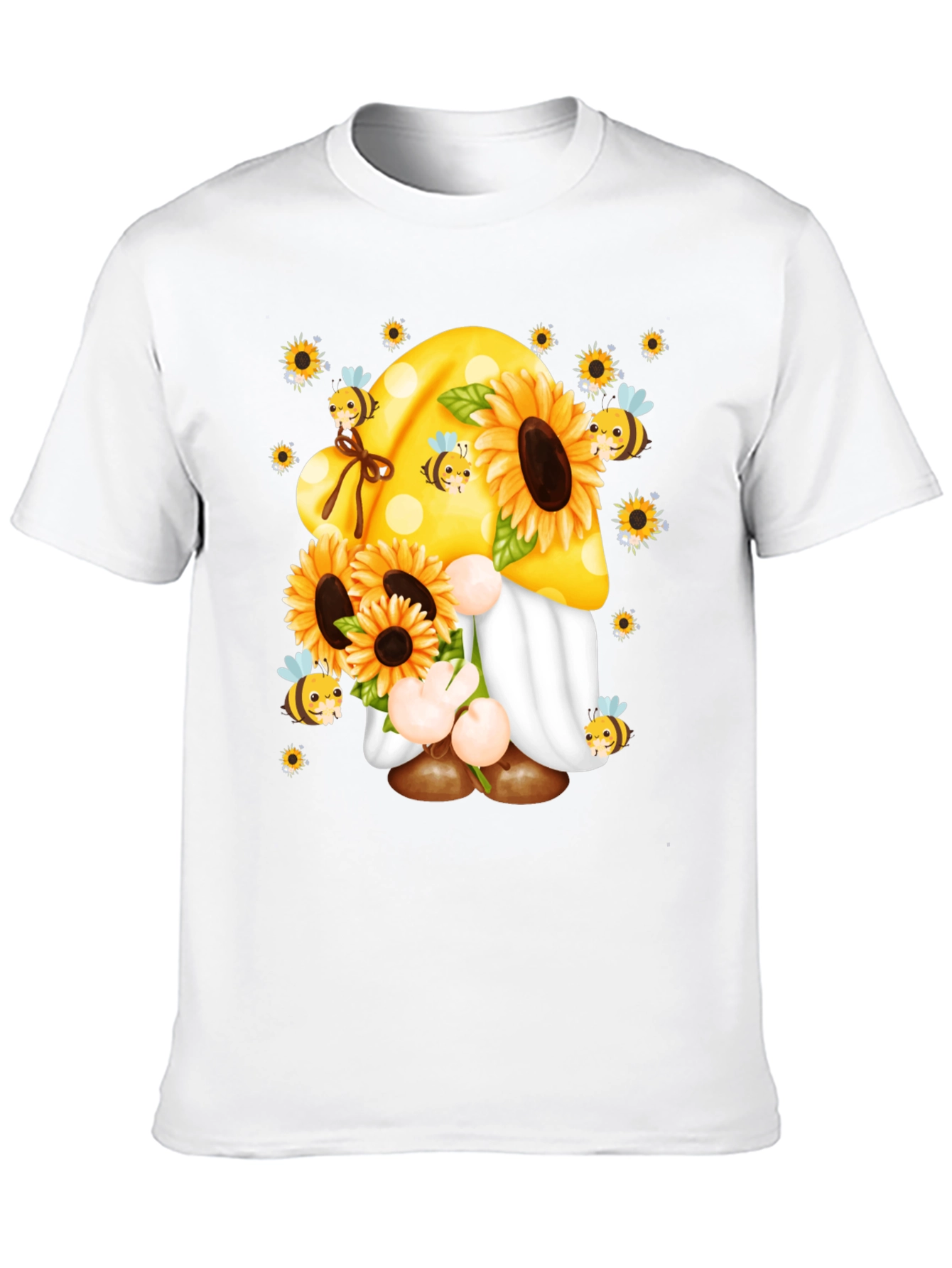 Sunflower Gnome T-Shirt - Bee Kind!