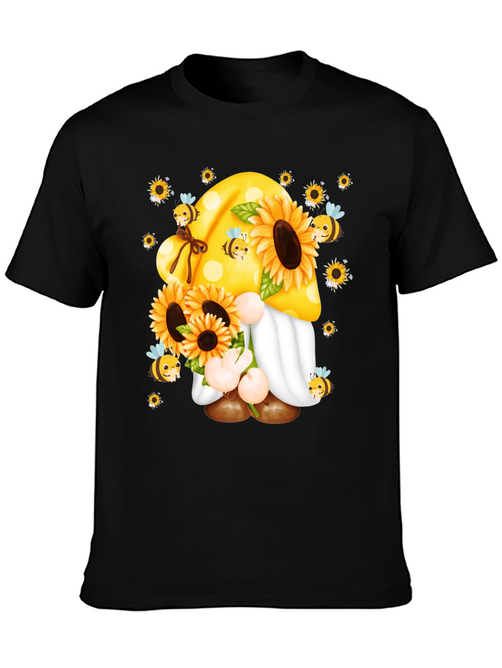 Sunflower Gnome T-Shirt - Bee Kind!