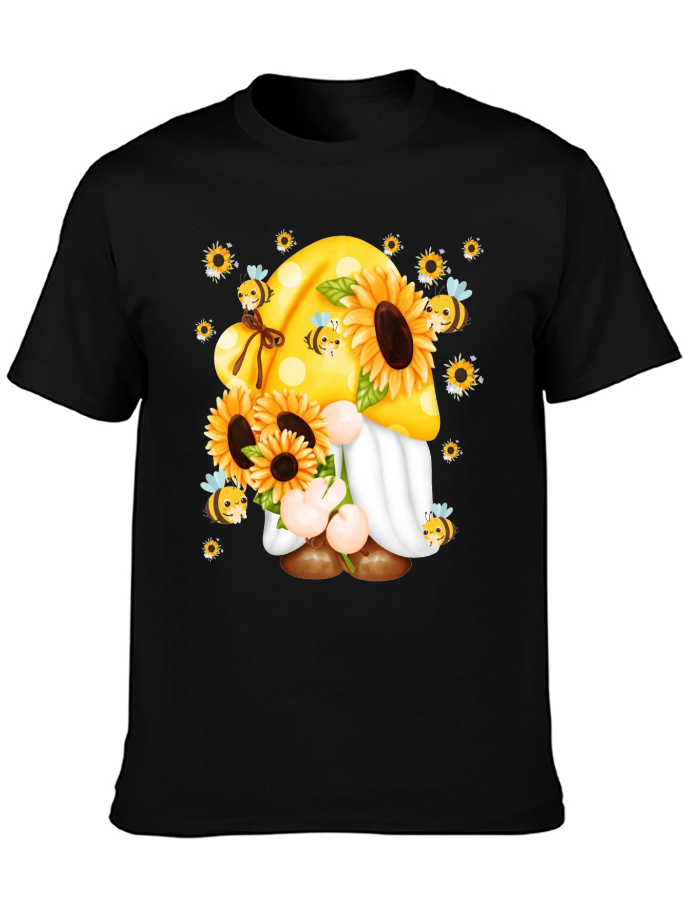 Sunflower Gnome T-Shirt - Bee Kind!