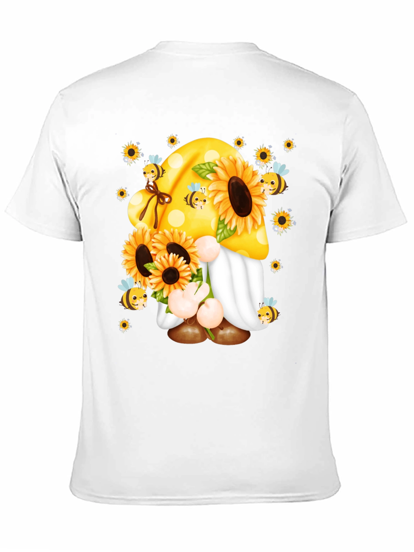 Sunflower Gnome T-Shirt - Bee Kind!