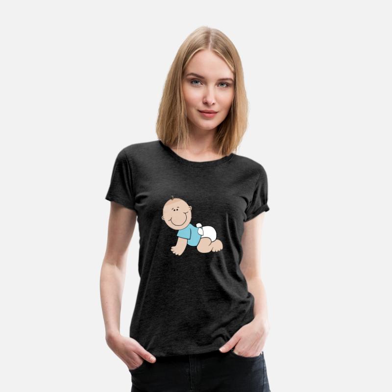 Baby Boy Crawling