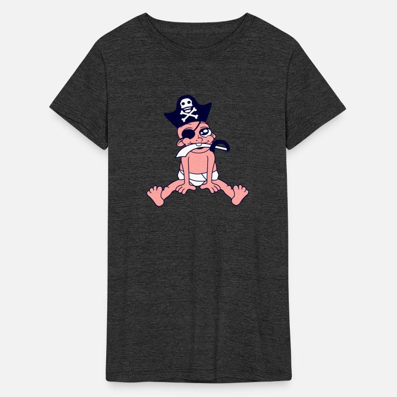 Baby Pirate Sits Cute Cap Sabre Fun Diaper Toddler