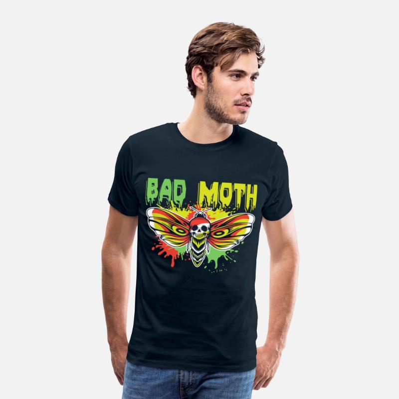 Bad moth | fancy skull colored moth art