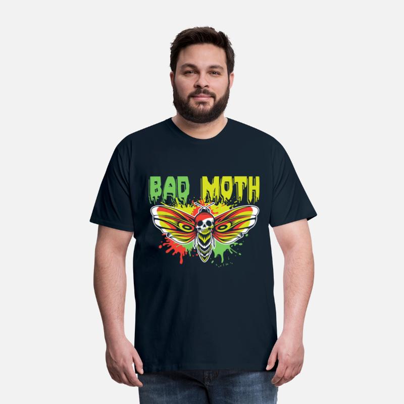 Bad moth | fancy skull colored moth art