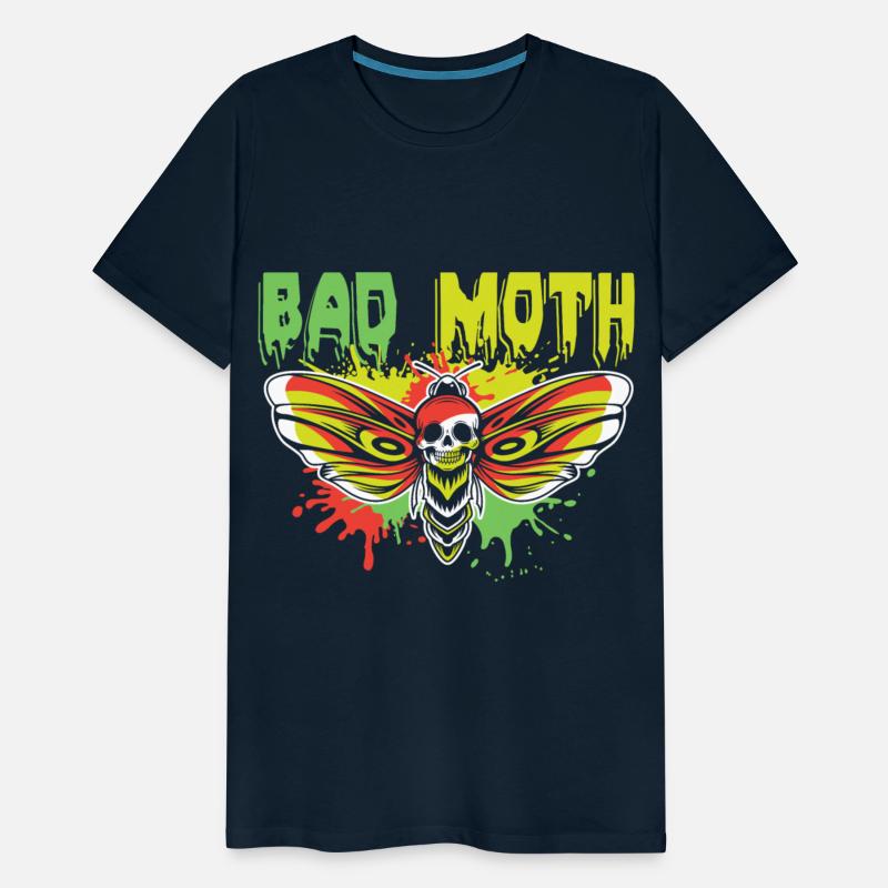 Bad moth | fancy skull colored moth art