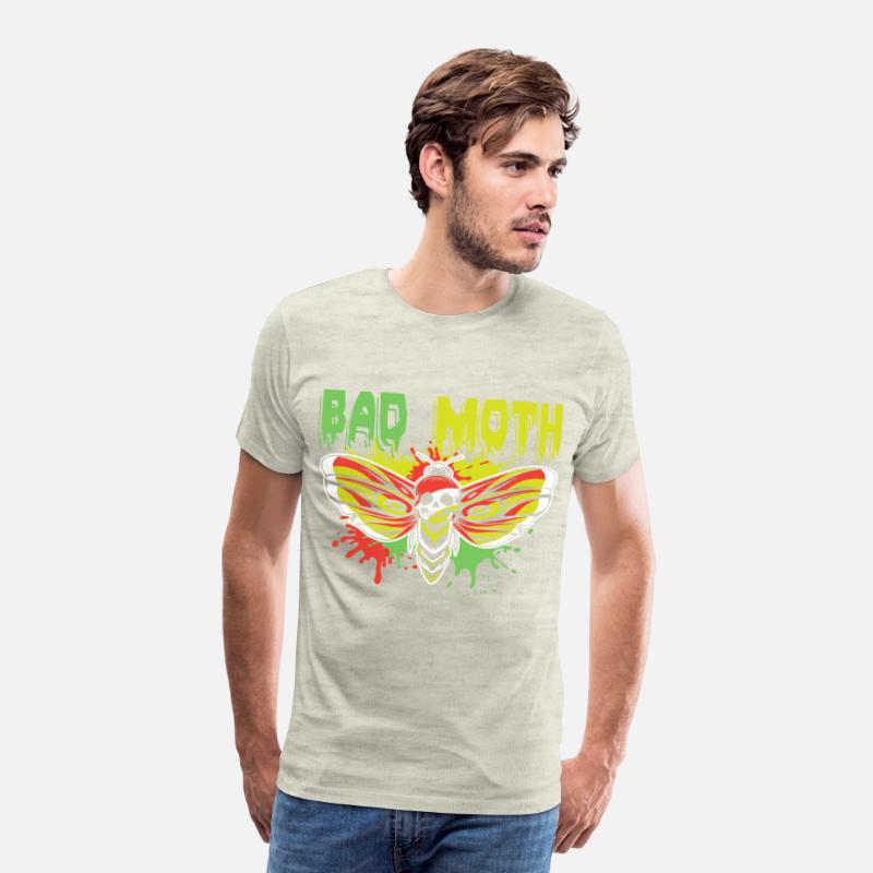 Bad moth | fancy skull colored moth art