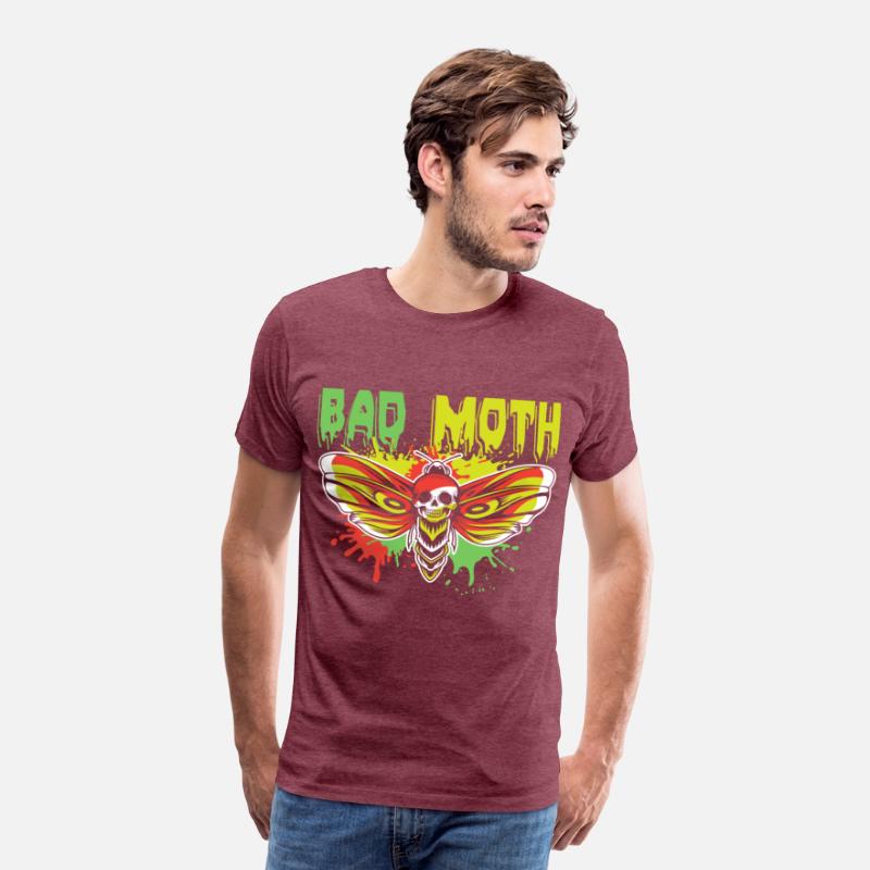 Bad moth | fancy skull colored moth art