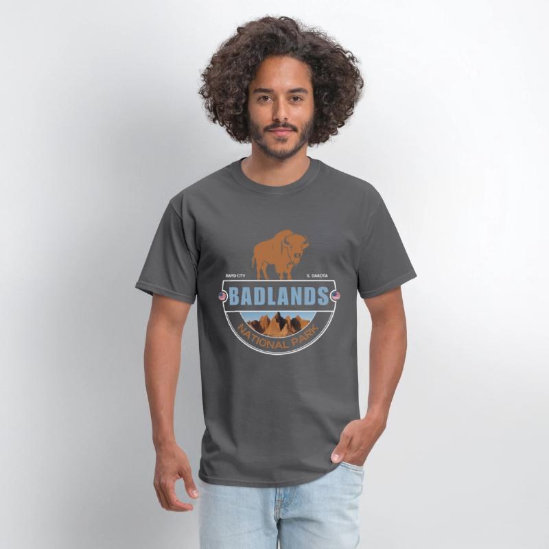 Badlands national park s.dakota bison for campers