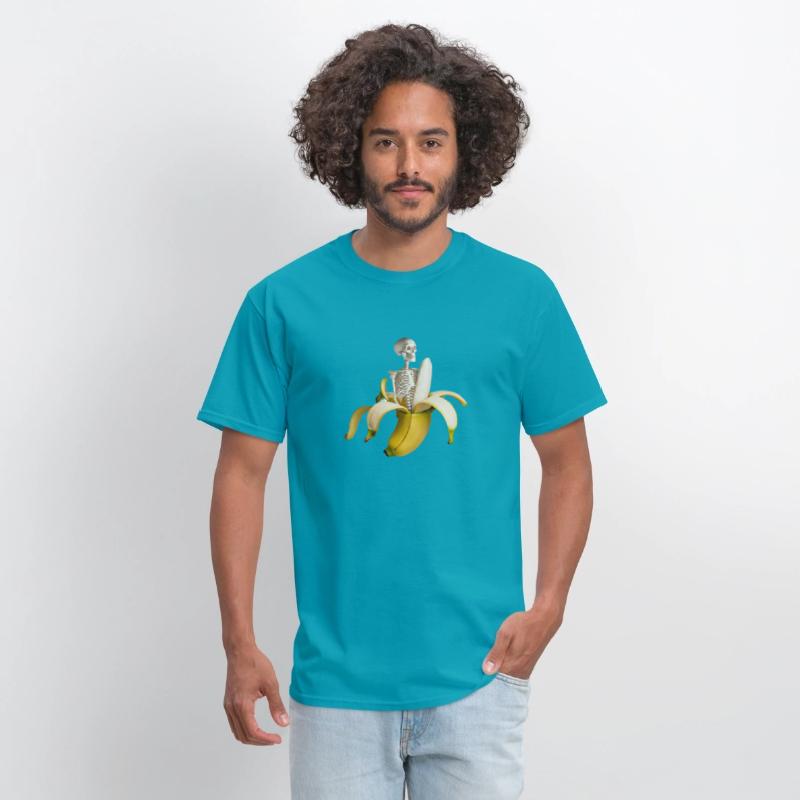 Banana T-Shirt with Skeleton