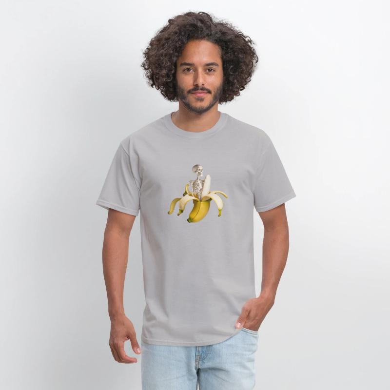 Banana T-Shirt with Skeleton