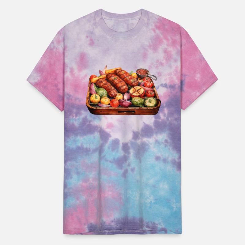 Barbequed Sausages and Veggies Platter