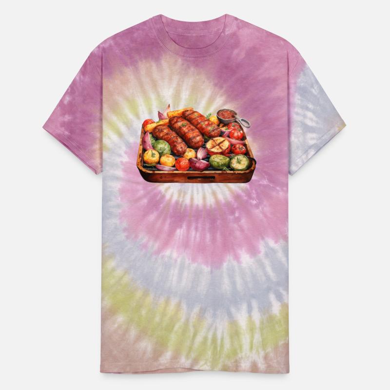 Barbequed Sausages and Veggies Platter