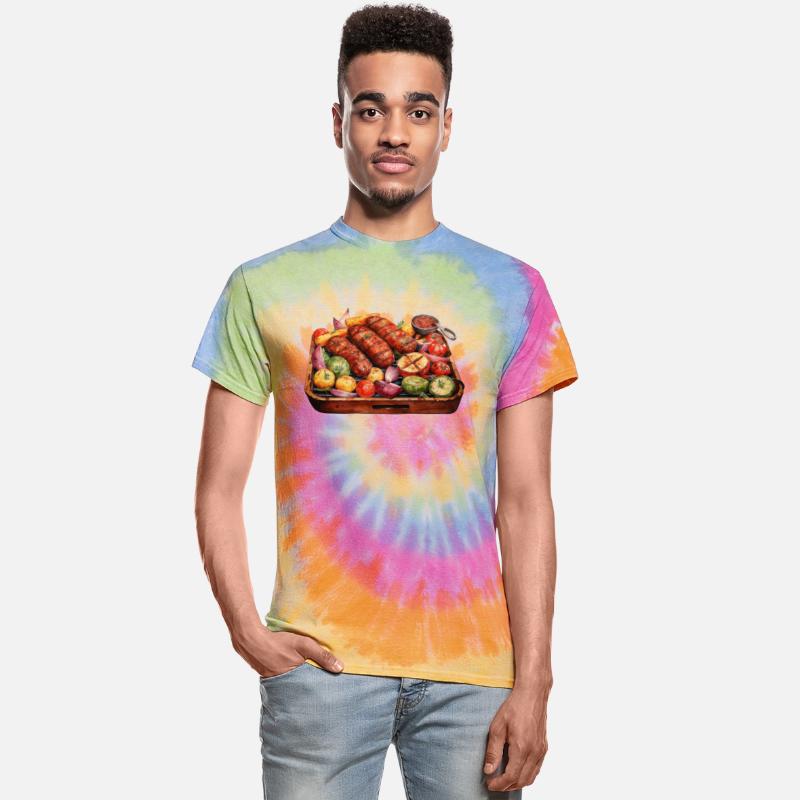 Barbequed Sausages and Veggies Platter