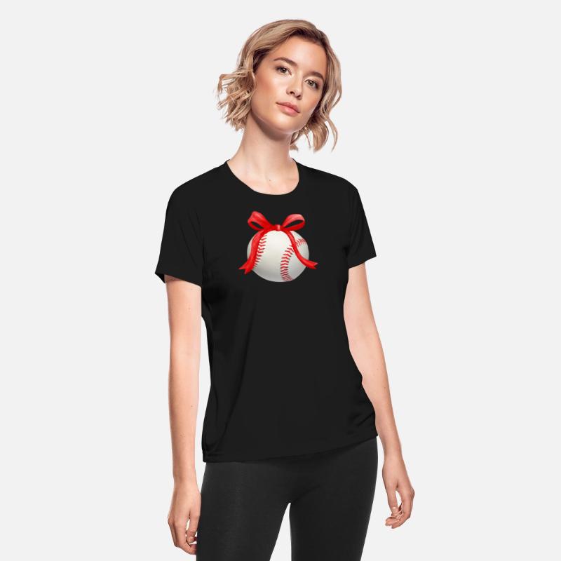 Baseball with Red Ribbon Gift Bow