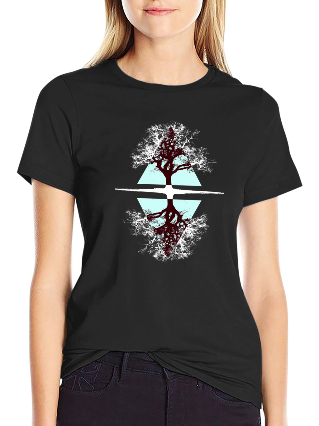 Geometric Tree Graphic Tee