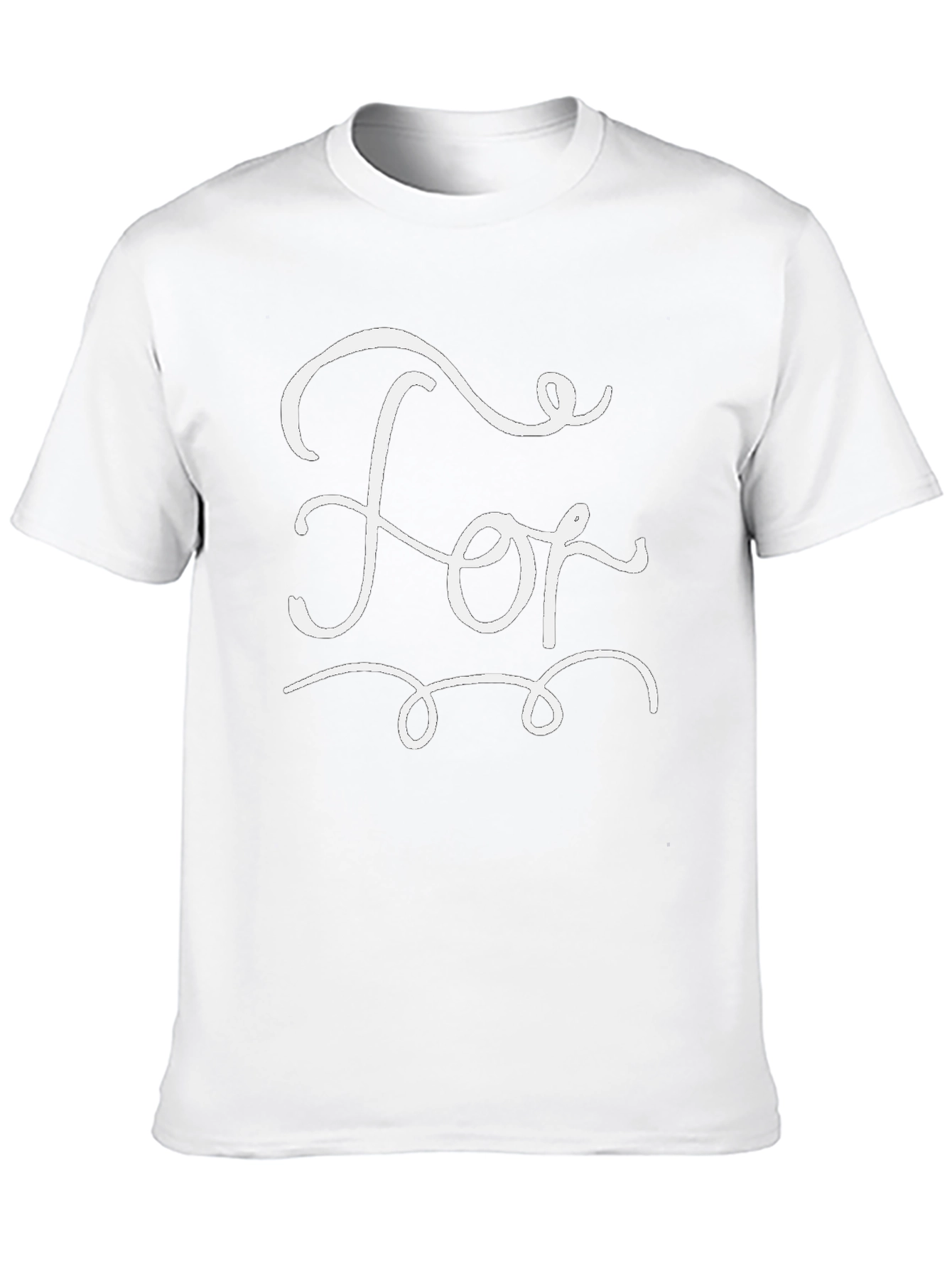 Stylish Black T-Shirt with White For Graphic