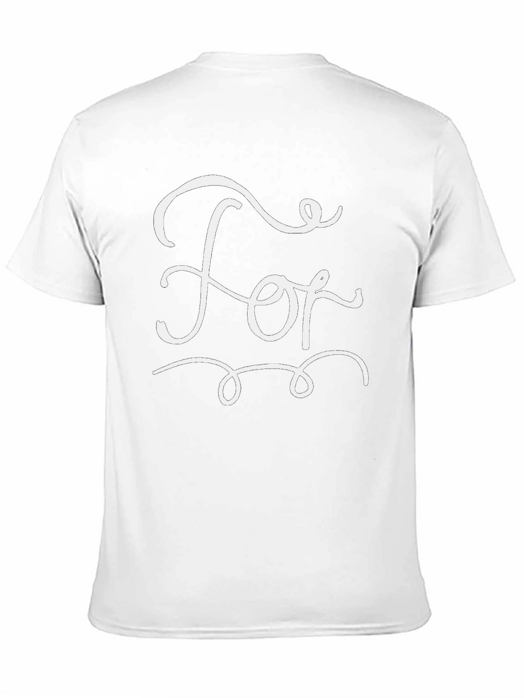 Stylish Black T-Shirt with White For Graphic