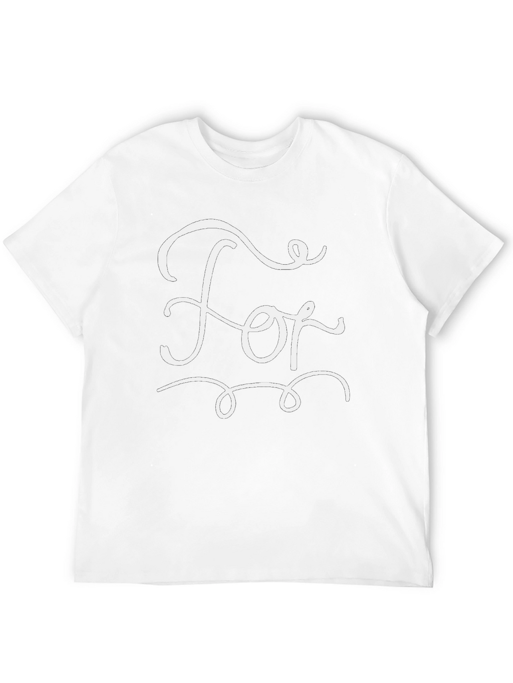 Stylish Black T-Shirt with White For Graphic
