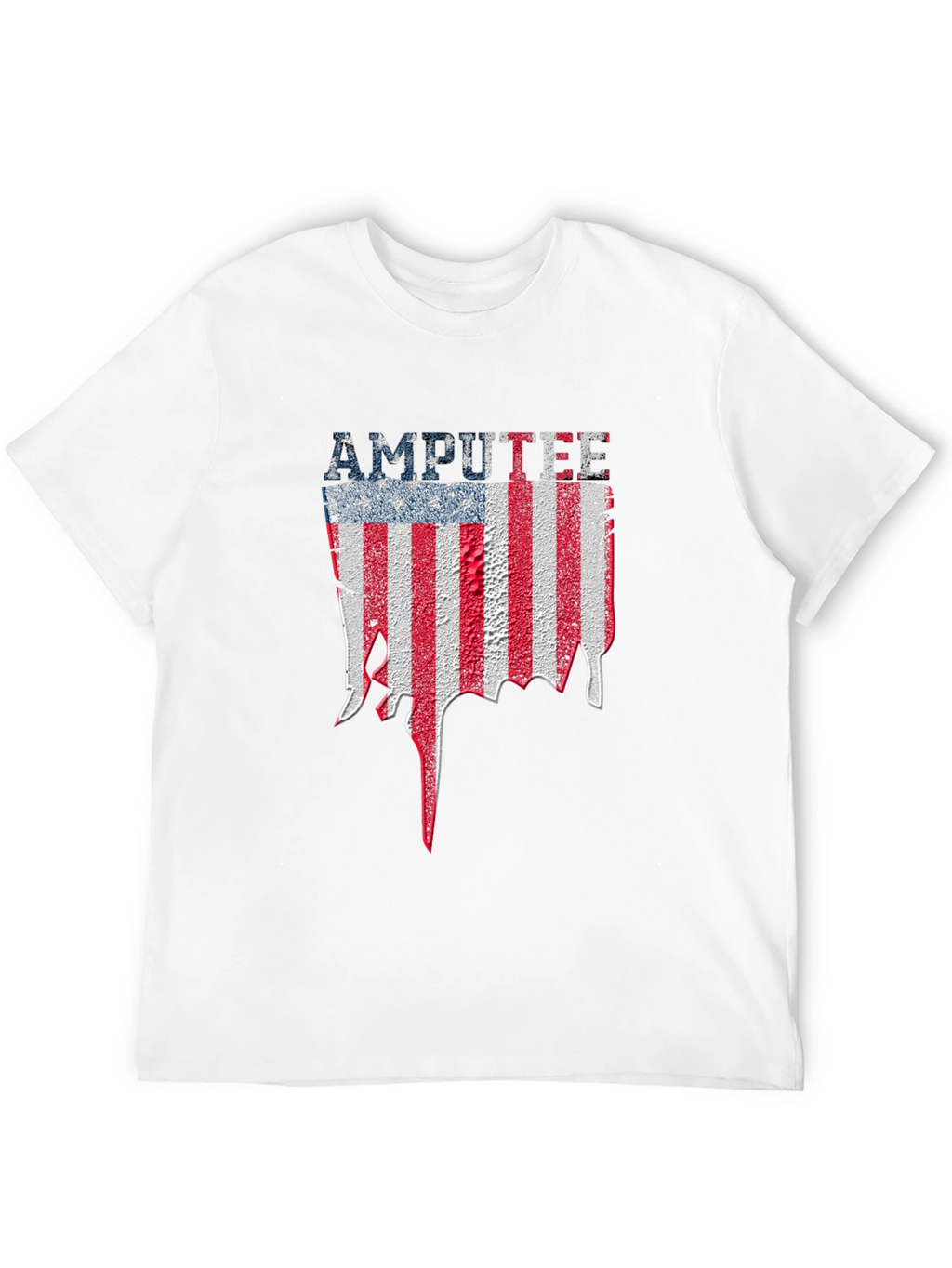 Amputee USA Flag Graphic T-Shirt