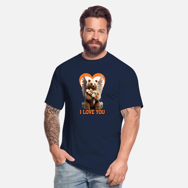 Bear with wings, a valentine's angel